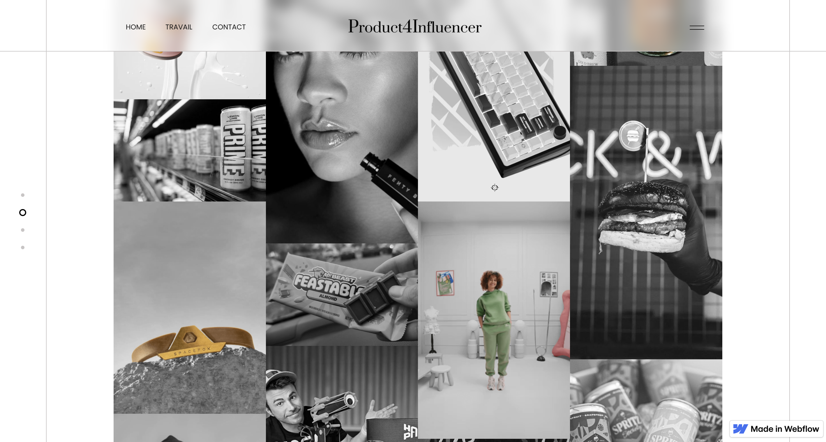 Site Webflow Product4Influenceur